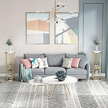 Amazon｜NIGOE サイドテーブル 大理石 テーブル フラワー